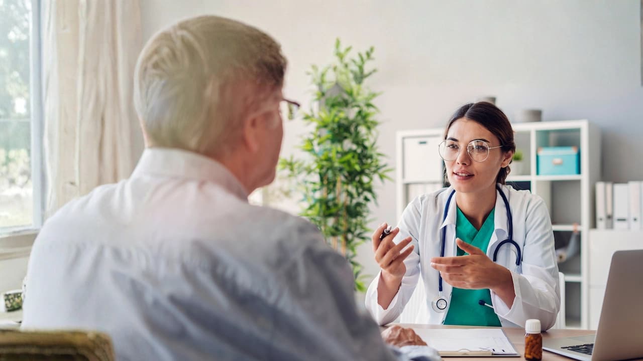 Doctor and patient discussing Diabetes diagnosis